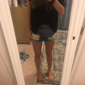 TOBI blue jean shorts